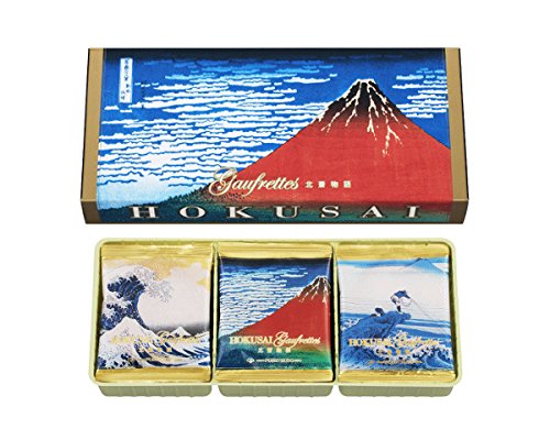 Tokyo Fugetsudo Hokusai Gaufrettes - 12 Delicious Pieces