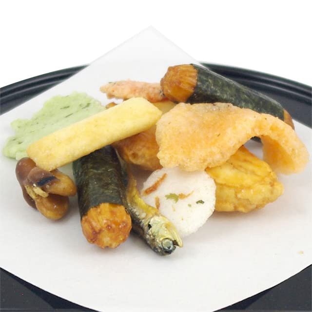 Toyosu Arare Japanese Rice Crackers 9 Types 80G Pack of 3 Assortment