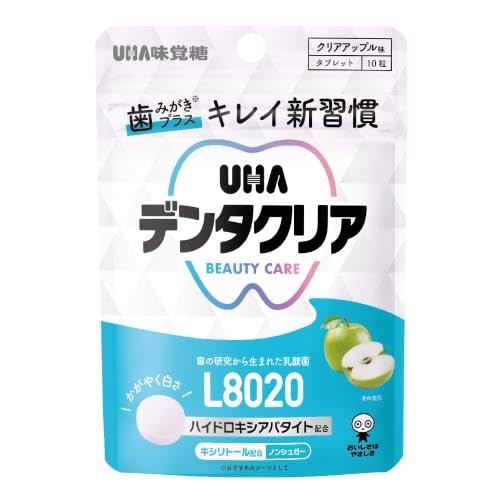 Uha Miku Candy Dentaclear Tablets Clear Apple 10 Tablets