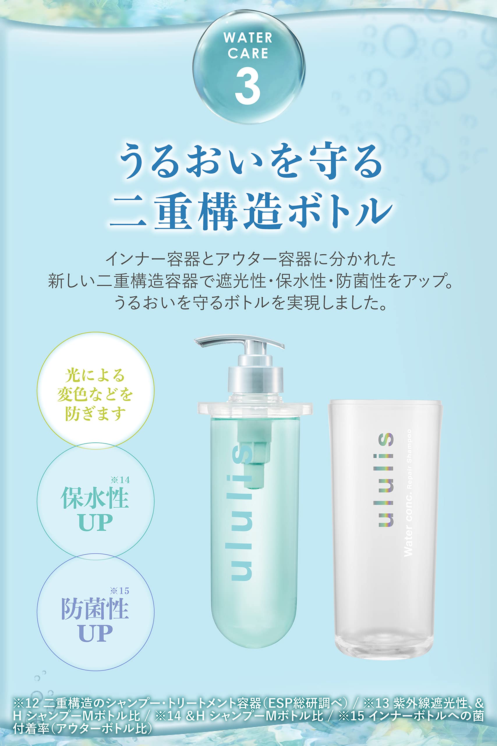 Ululis Moist Water Conc Moist Shampoo 340ml Hydrating Formula