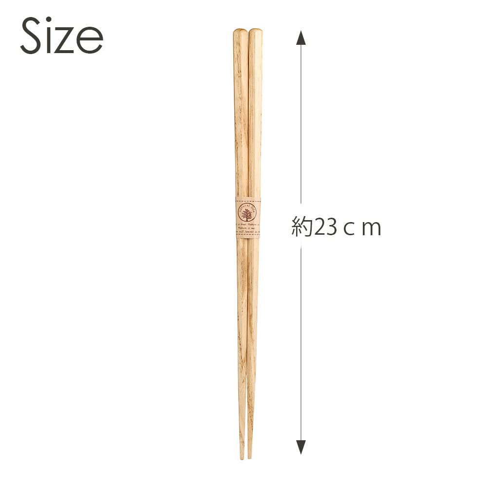 Yamaco Natural Wood Chestnut Hexagonal Chopsticks Made in Japan 887200