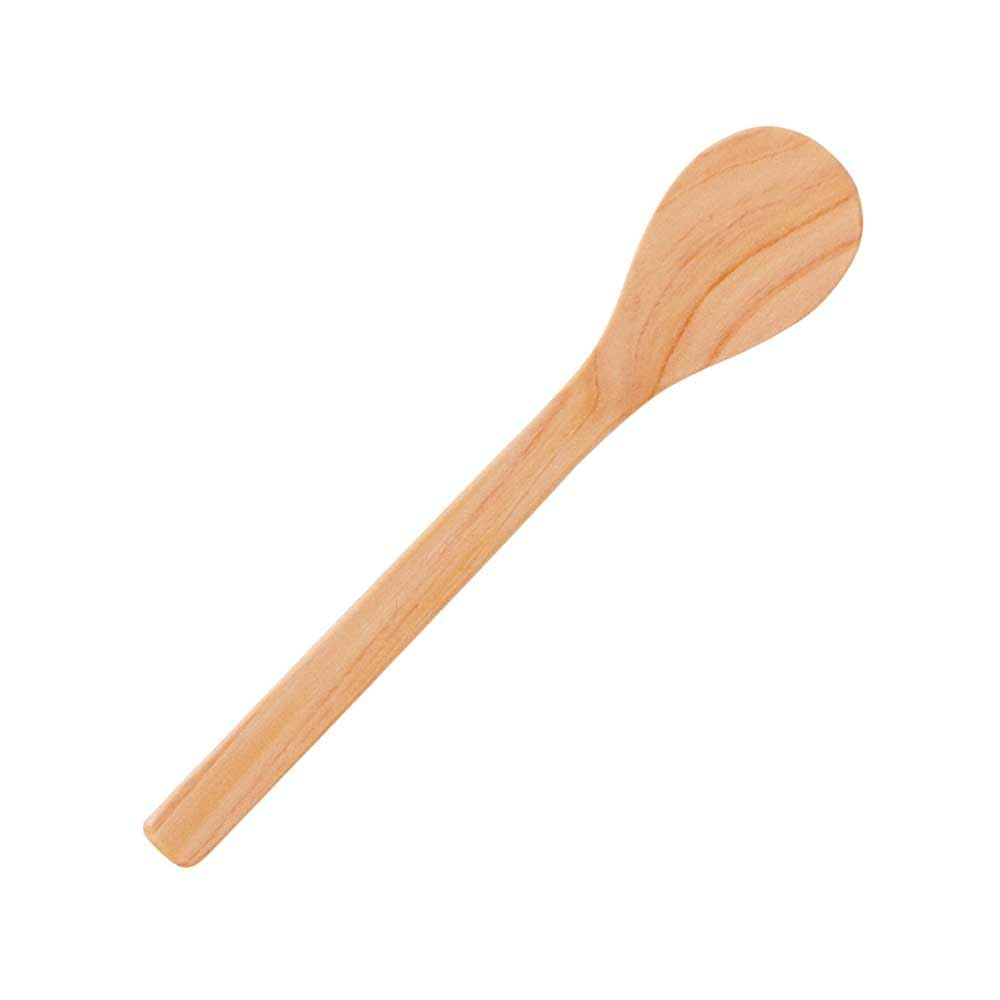 Yamaco Hinoki Coffee Spoon Rice Oil Finish 12.5x2.5cm Quality 78785
