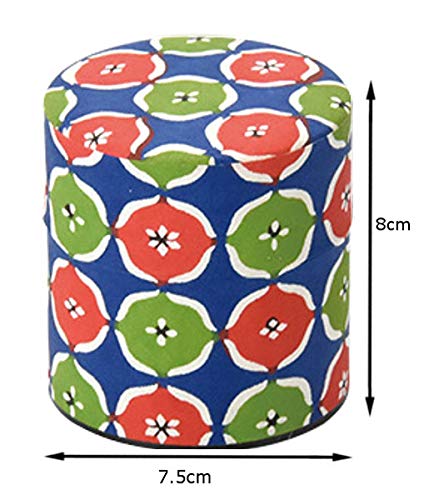 Yamaco Tea Canister 87586 Haikara San Flower Pattern Storage Jar