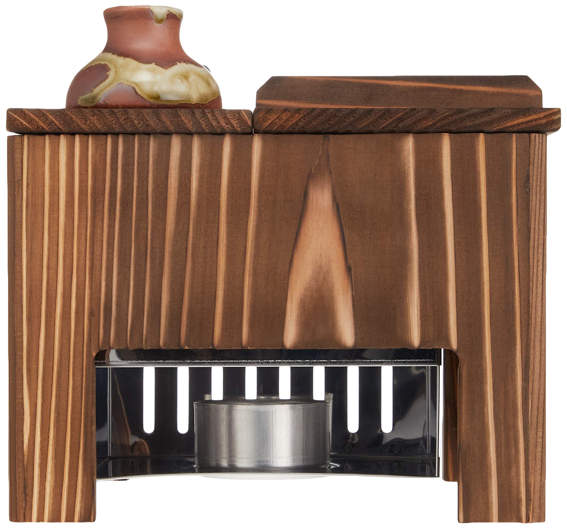 Yamaco Yakisugi Yudofu Set for One with Tofu Scoop Bowl and Fire Tray