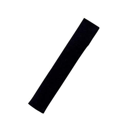 Yamani Black Japanese Sensu Folding Fan with Cloth Bag 23.5Cm Case