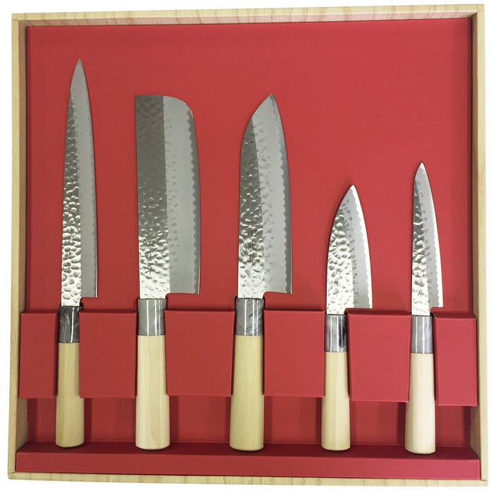 Yaxell Japanese Knife Set | 5-Piece High-Quality Kitchen Knives Set