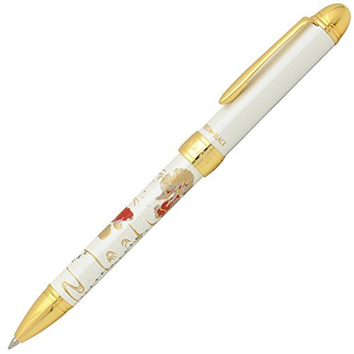 Sailor Fountain Pen Yumi Makie Goldfish 2-Color Ballpoint & Mechanical Pencil White