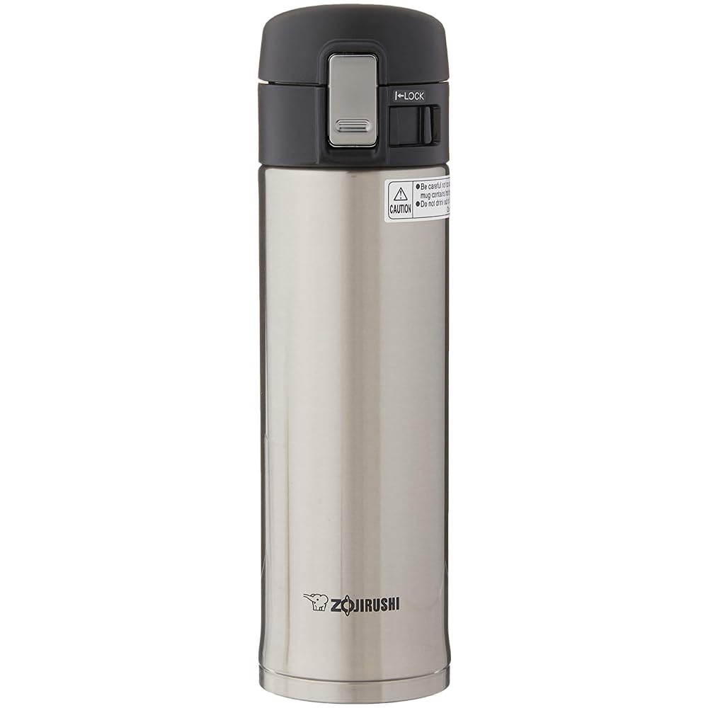 Zojirushi 16 Oz Silver Stainless Steel Mug SM-KHE48XA Vacuum Insulated