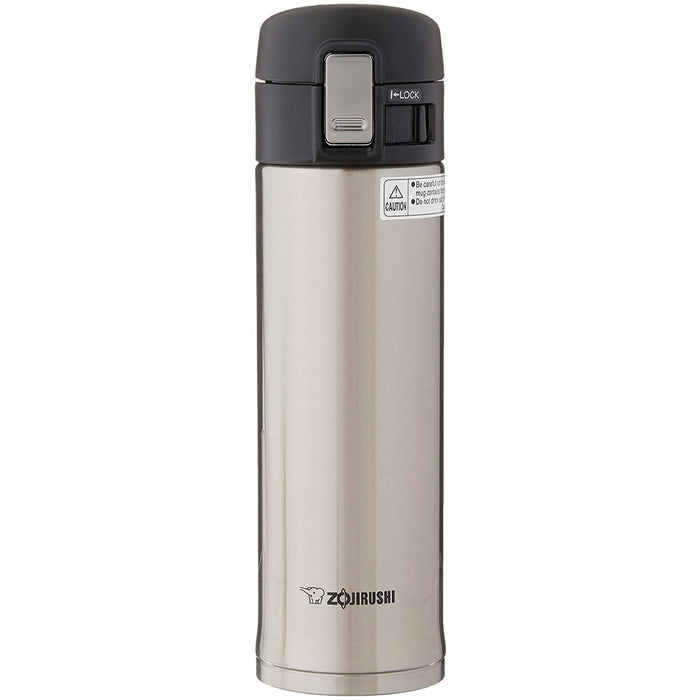 Zojirushi 16 Oz Silver Stainless Steel Mug SM-KHE48XA Vacuum Insulated