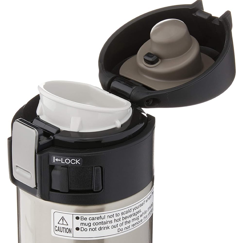 Zojirushi 16 Oz Silver Stainless Steel Mug SM-KHE48XA Vacuum Insulated