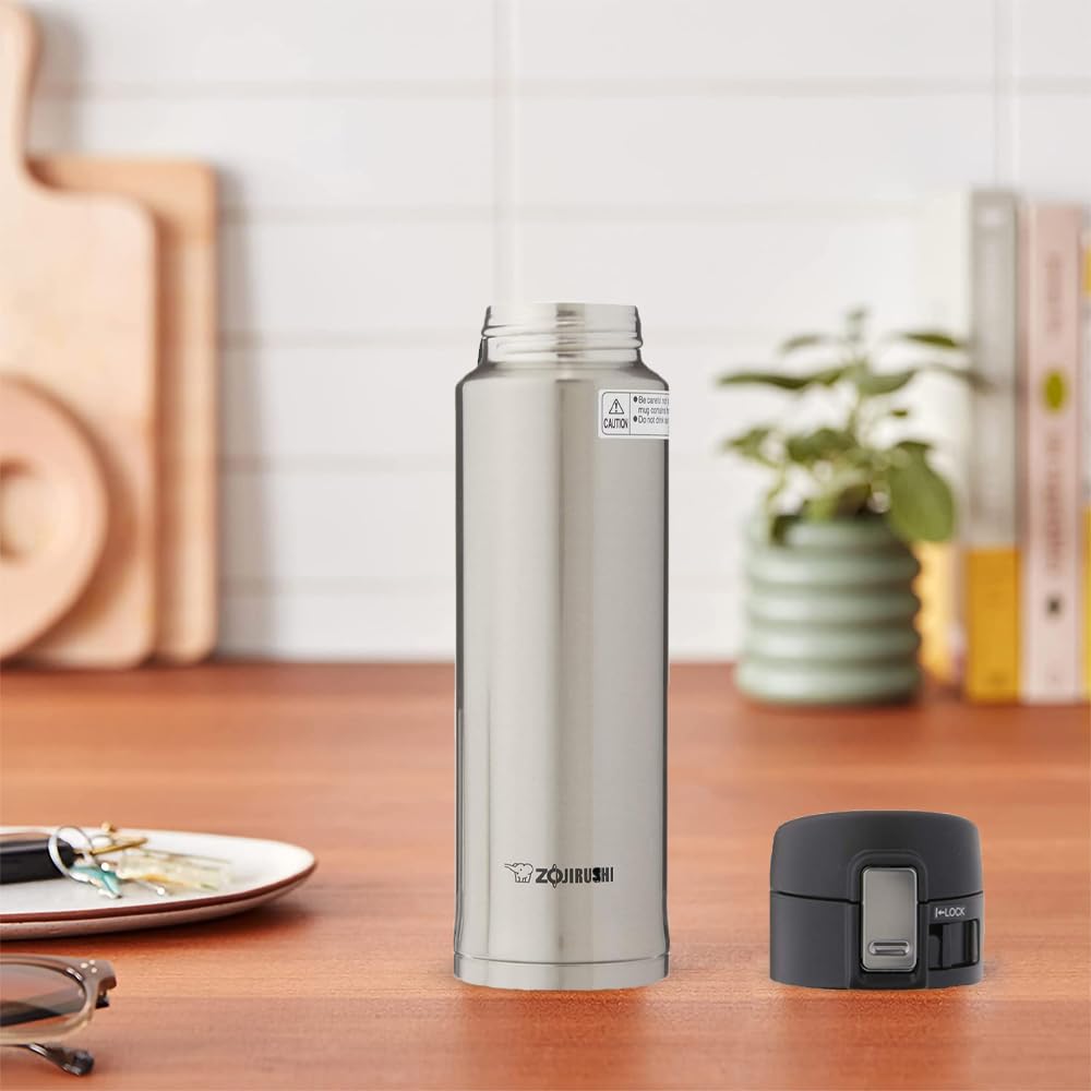 Zojirushi 16 Oz Silver Stainless Steel Mug SM-KHE48XA Vacuum Insulated