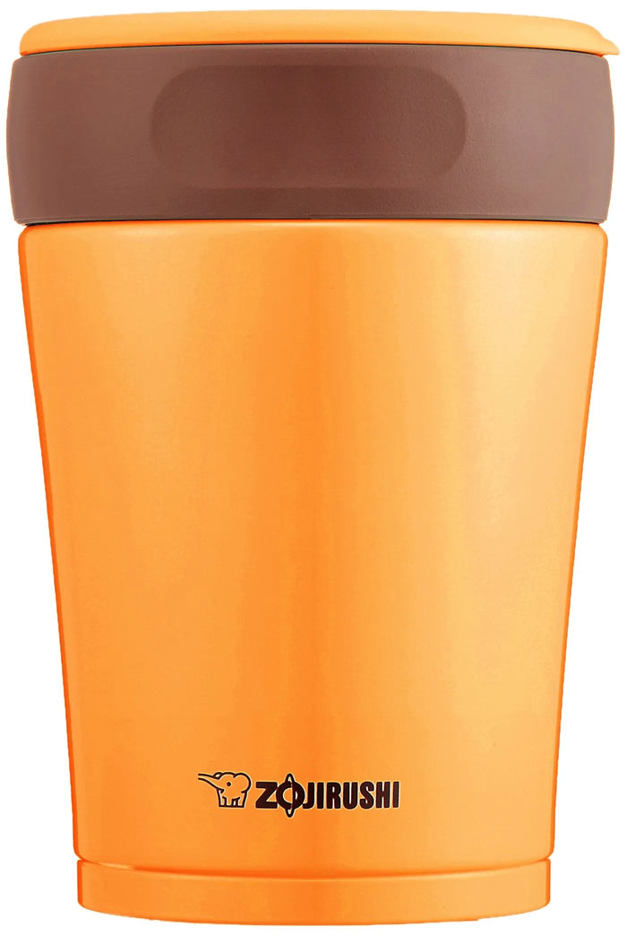 Zojirushi Mahobin (Zojirushi) Stainless Steel Vacuum Insulation Hood Jar Lunch Box Heat Insulation Cold Insulation Wide Mouth 360Ml Pumpkin Sw-Gd36-Dp