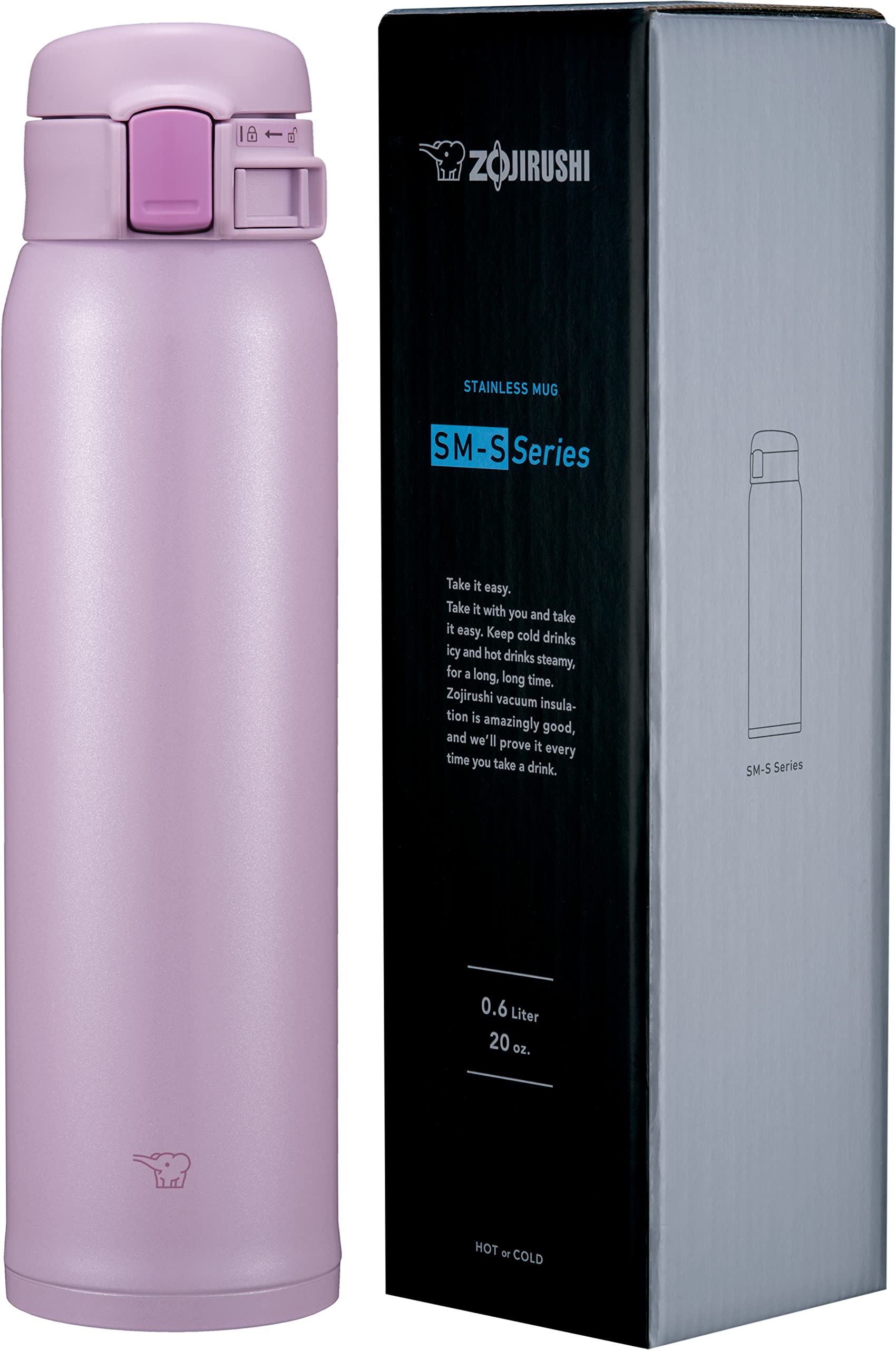 Zojirushi 20-Ounce Stainless Steel Mug in Purple Sm-Sr60Evp Model