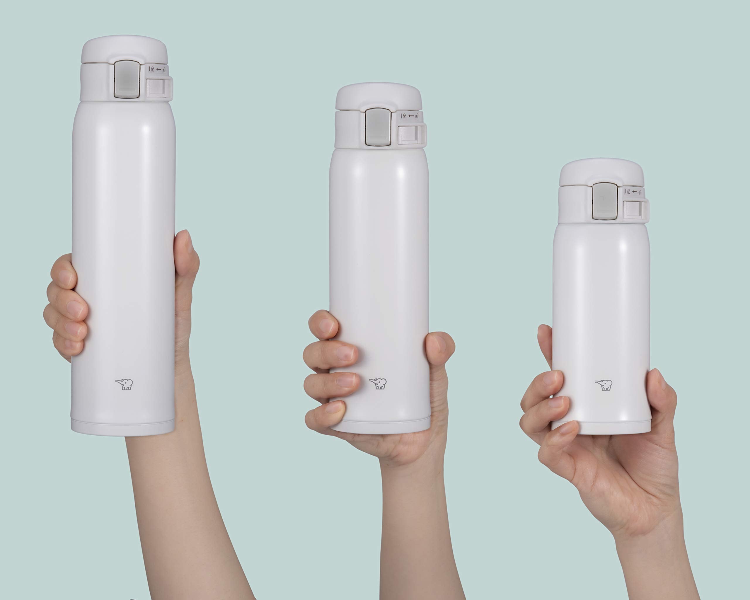 Zojirushi White Stainless Steel 355ml Cup - Leakproof and Portable