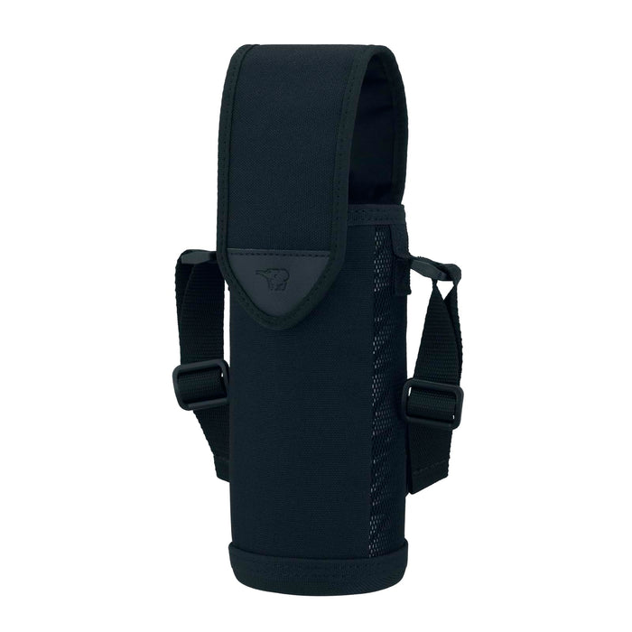 Zojirushi Black Stainless Steel 480ml Water Bottle Cover with Name Tag & Shoulder Strap Machine Washable - Mc-Da02-Ba