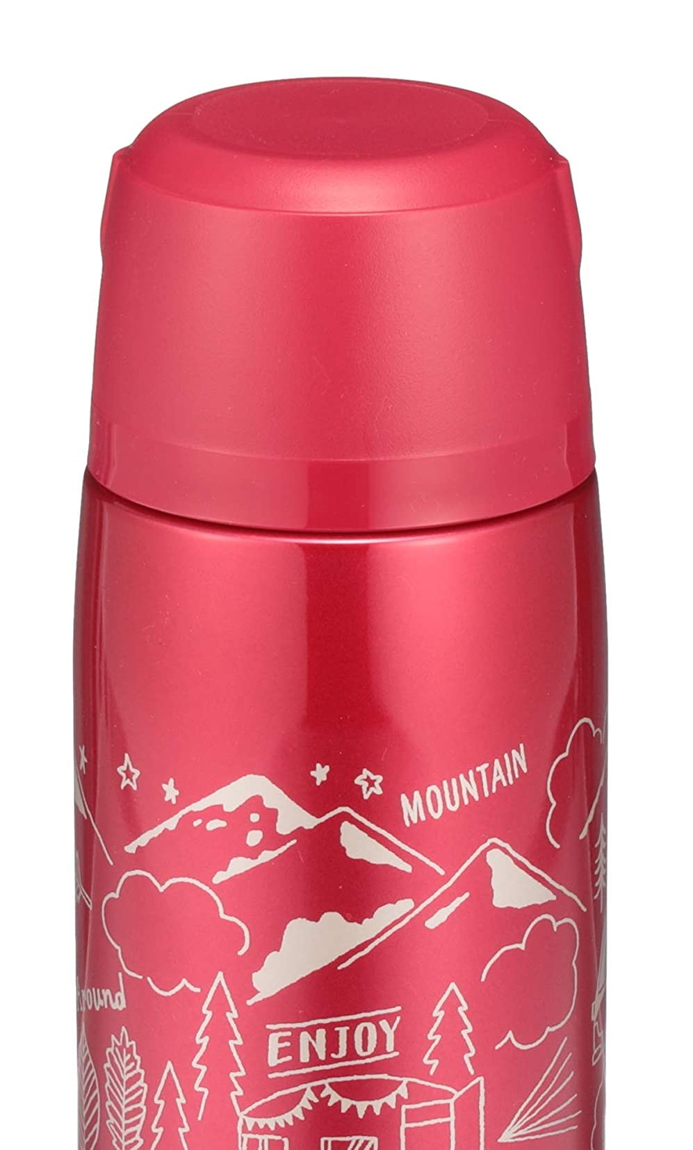 Zojirushi 820ml Red Stainless Steel Insulated Water Bottle with Cup - Sj-Js08-Ra