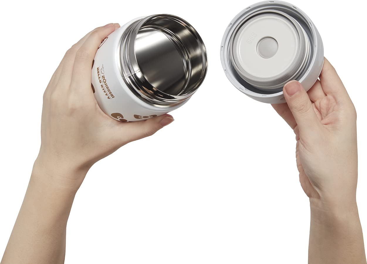 Zojirushi 17-Ounce Stainless Steel Food Jar from Hello Kitty Collection White