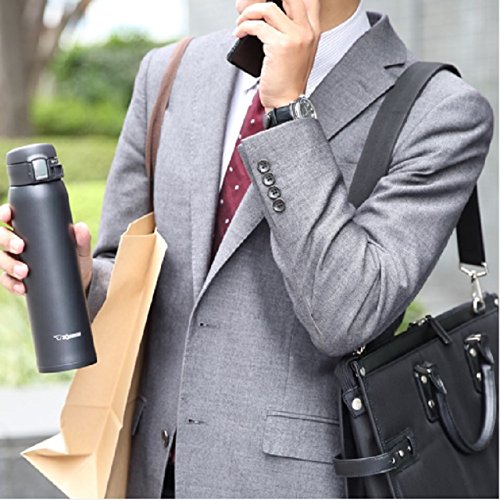 Zojirushi Lightweight Stainless Steel Water Bottle Direct Drinking 360ml Slate Gray
