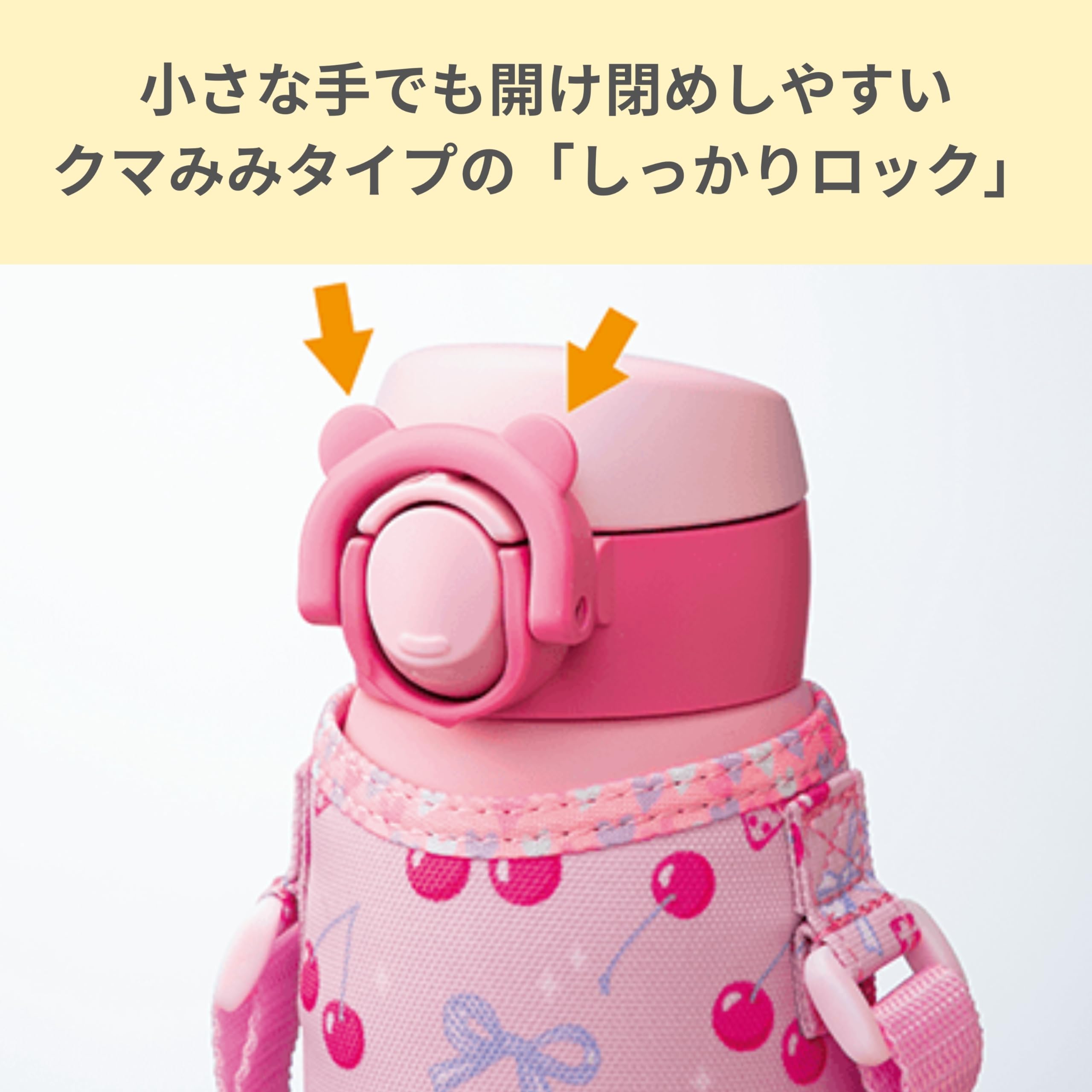 Zojirushi Stainless Steel Kids Mug 480ml One-Touch Easy Clean Water Bottle Cherry Pink - Sm-Ua48-Pz