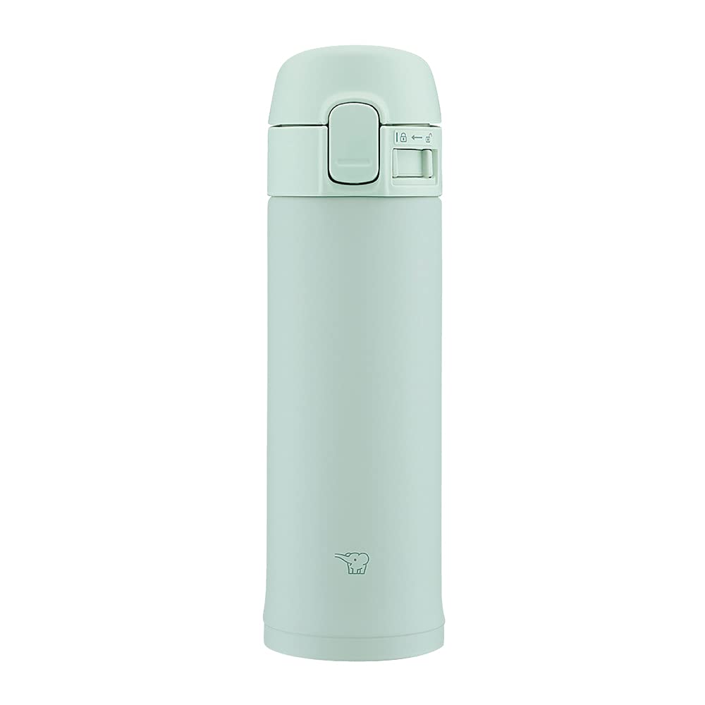 Zojirushi 0.3L Stainless Steel Water Bottle One-Touch Mug in Sage Green SM-PD30-GM