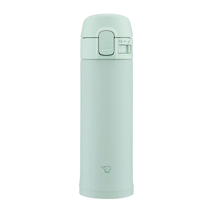 Zojirushi 0.3L Stainless Steel Water Bottle One-Touch Mug in Sage Green SM-PD30-GM