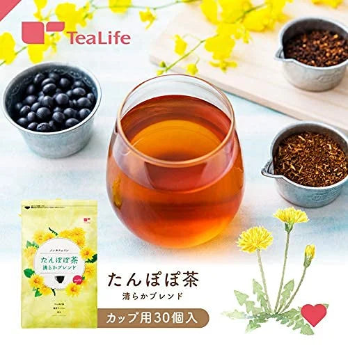 Tea Life Breastfeeding Support Tea Dandelion Pure Blend 30 Bags Japan Non-Caffeine For Moms Breastfeeding