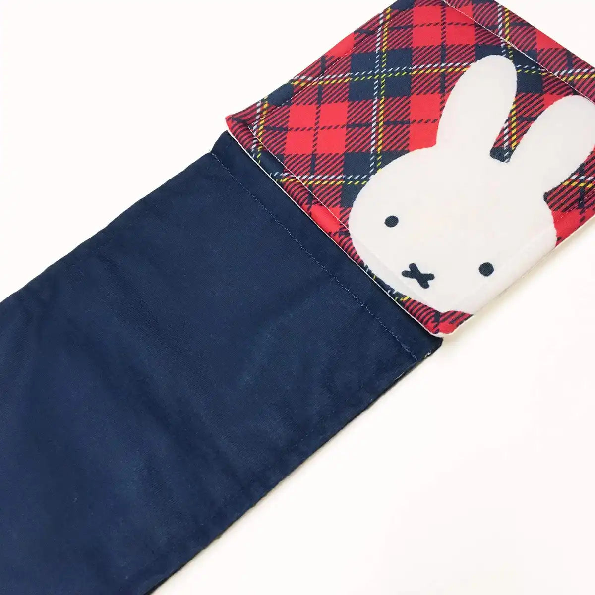Senko Miffy Check Paper Holder Cover Red 61762 - Japan