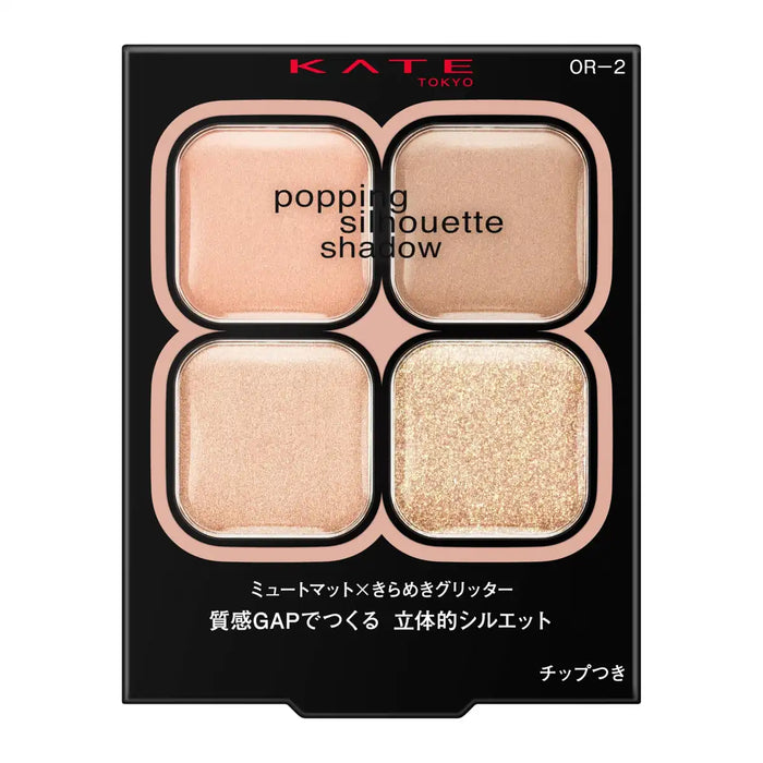 Kate Popping Silhouette Shadow OR2 Long-Lasting Eye Shadow Palette