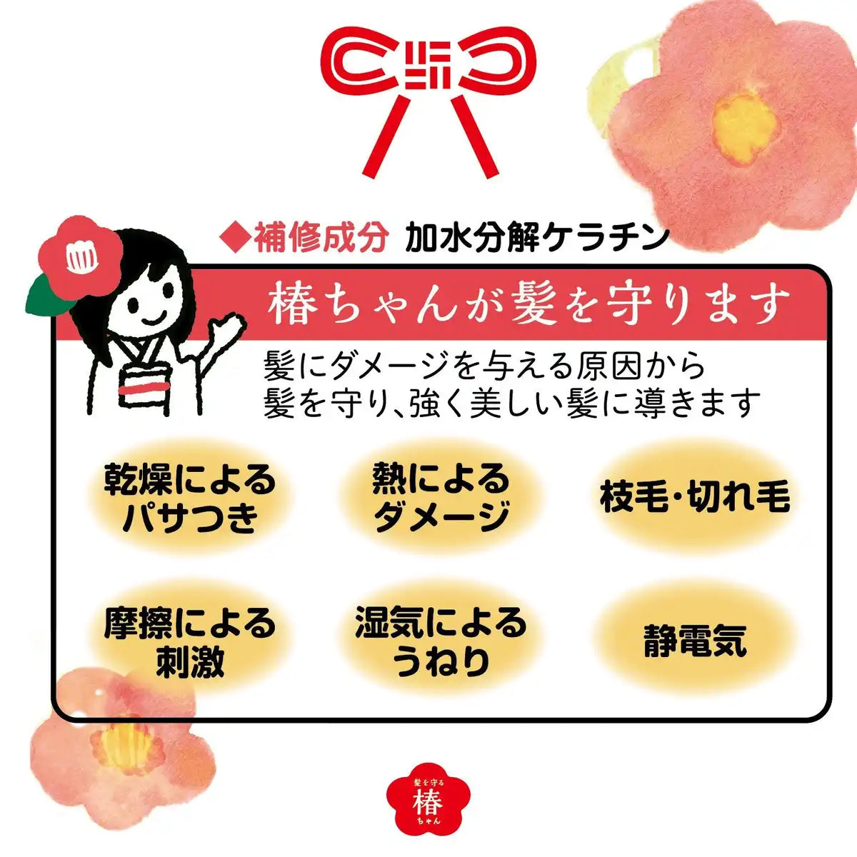 Yanagiya Main Store Tsubaki-Chan Hair Protector Moisturizing Cream