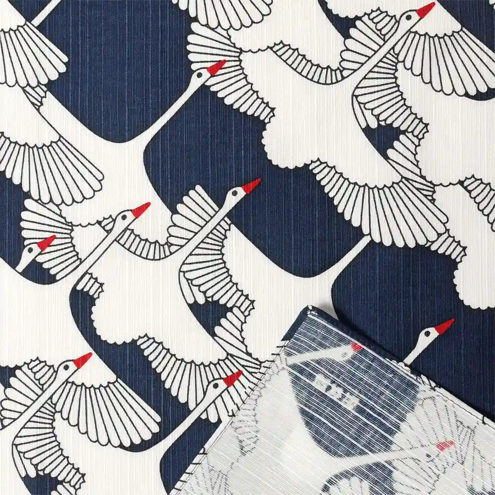 Hama Pattern Japanese Shukutsuru Con Wrapping Cloth 50Cm