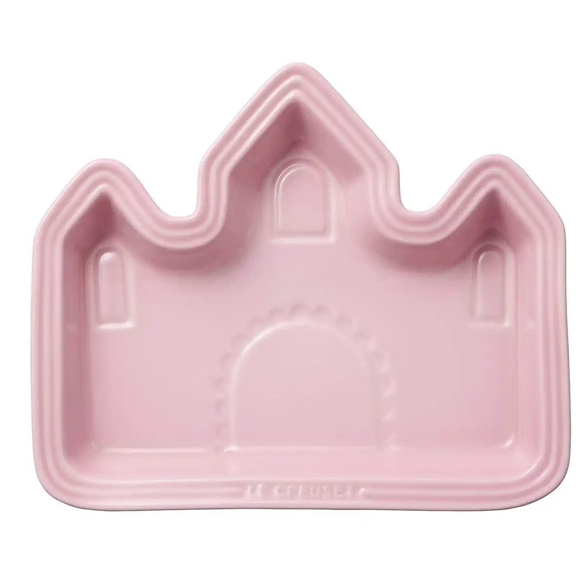 Assiette déjeuner bébé rose laiteux Le Creuset Château micro-ondes sûre pour filles