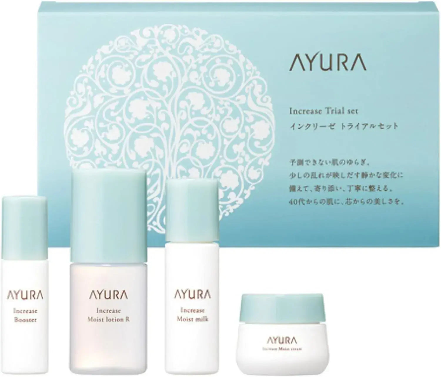 Ayura Inklease 4-Piece Trial Set for Dry Sensitive Skin with Herbs