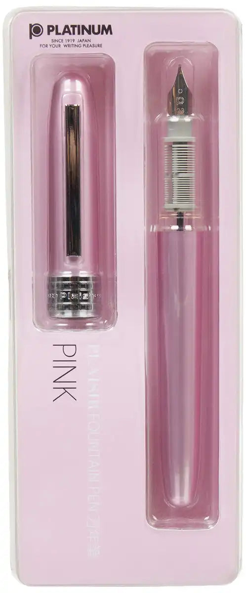 Platinum Plaisir Fine Point #21 Pink Fountain Pen - Gift Pack Edition
