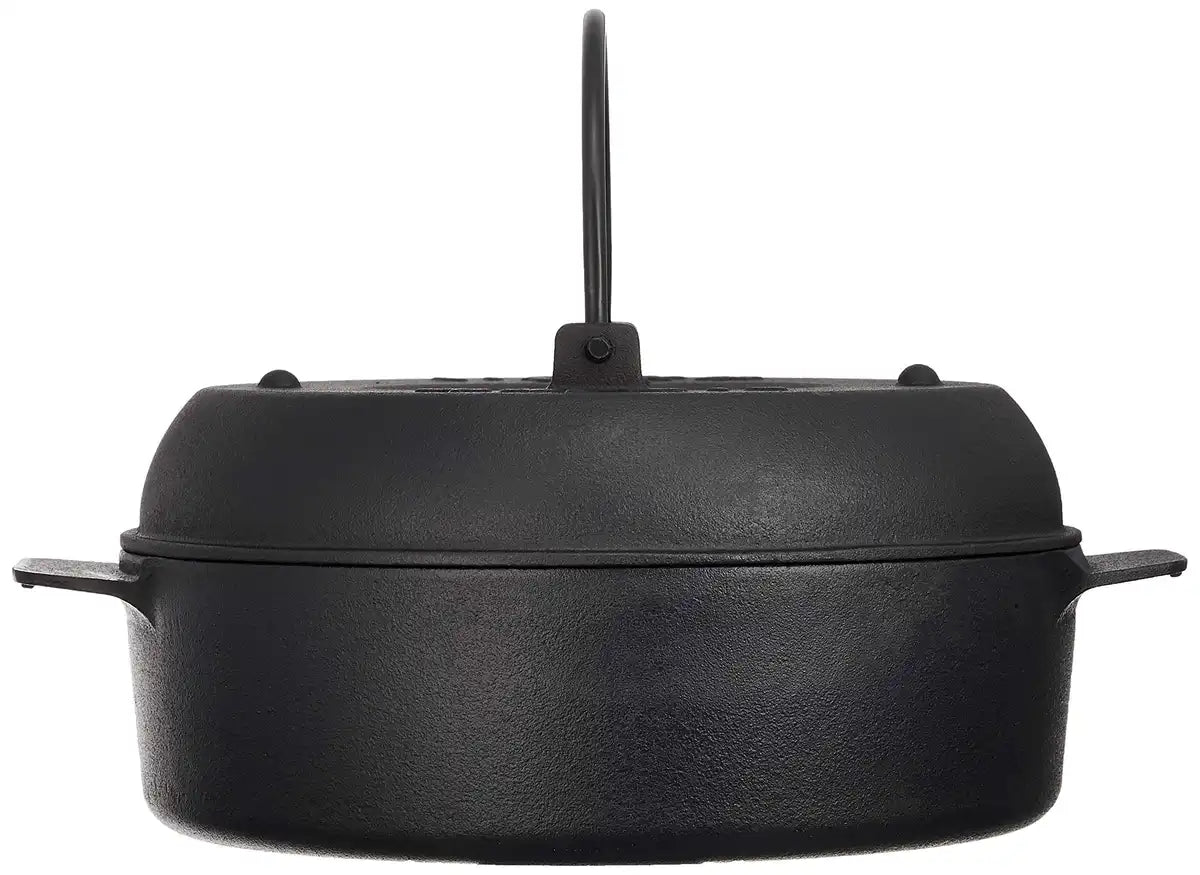 Ikenaga Iron Works 22Cm Japanese Stone Pot Sweet Potato Roaster Imojiro