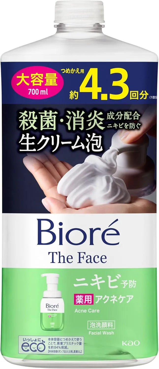 Biore The Face Facial Foaming Cleanser Acne Care Refill 23.7 fl oz Bioré