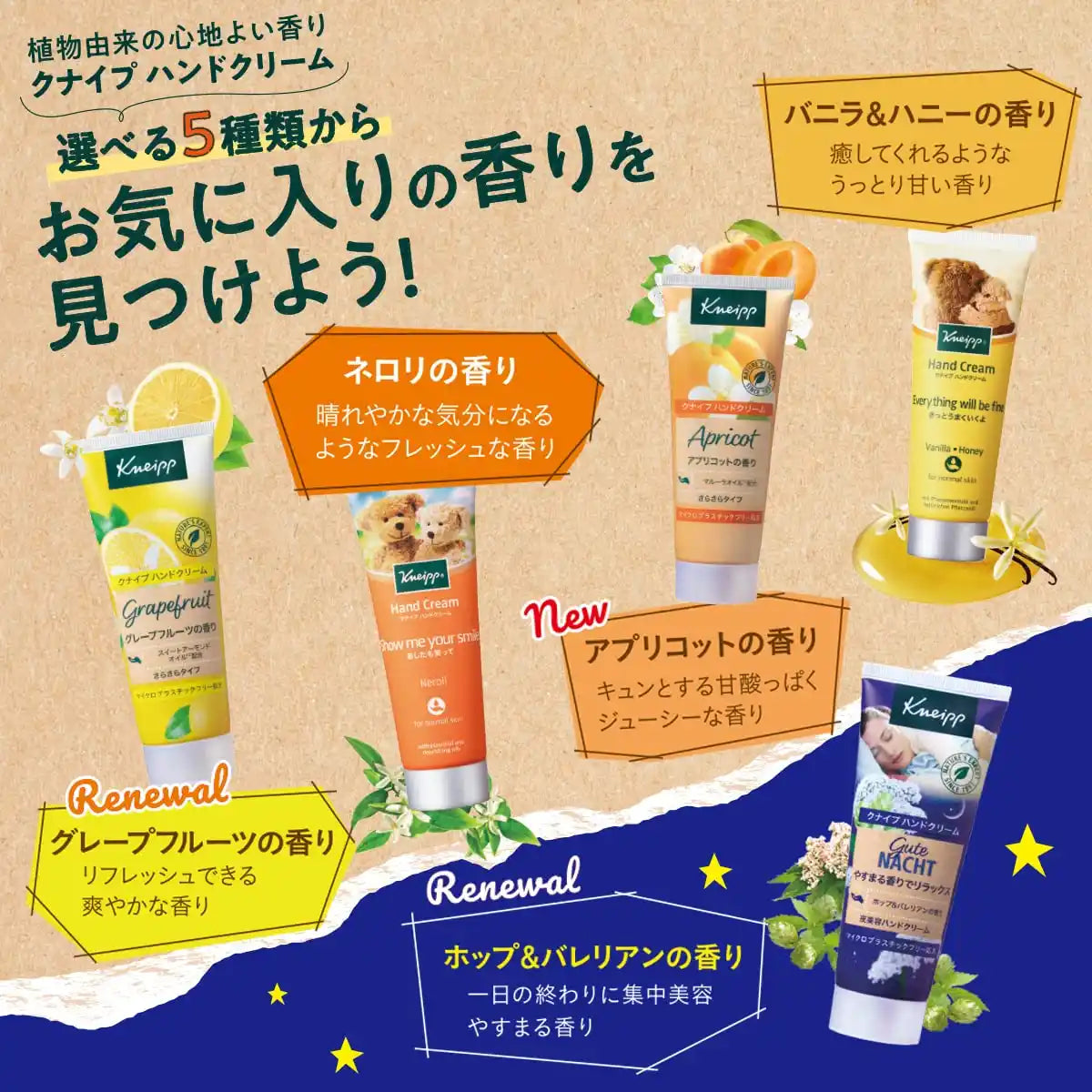 Kneipp Gutenacht Hand Cream Hops Valerian Scent 75ml Gift