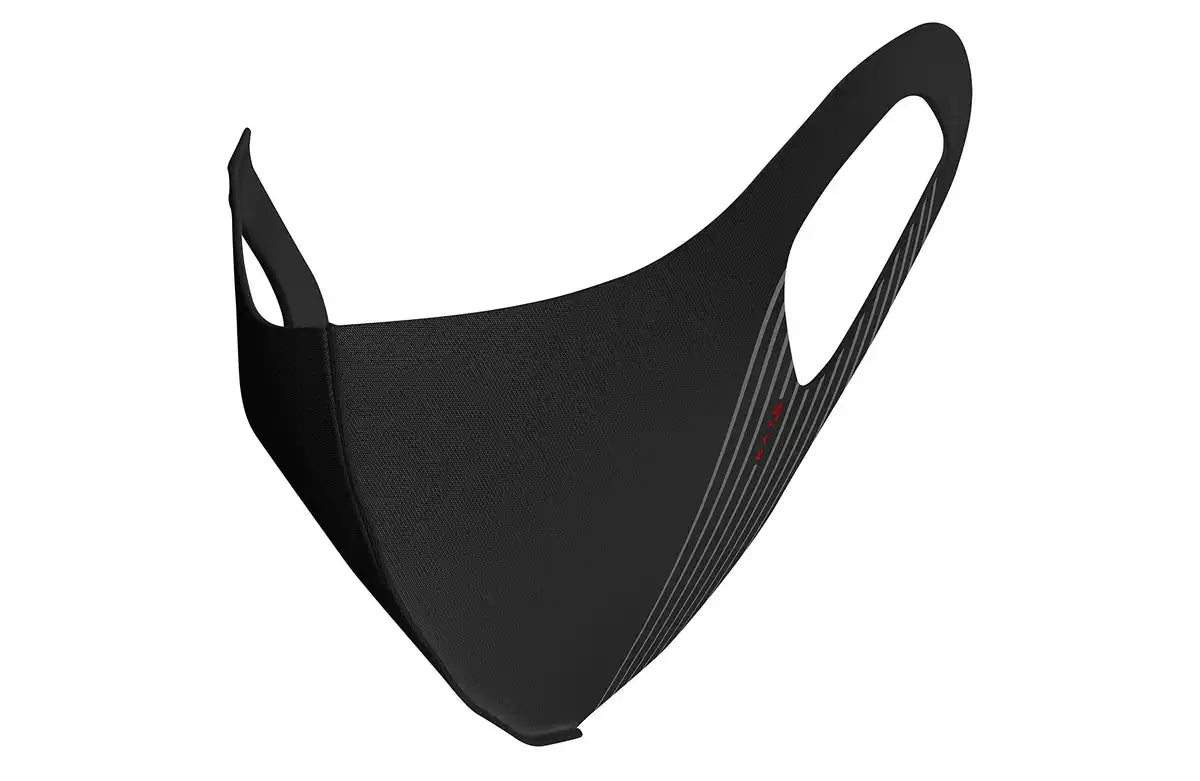 Kate Black 3D Face Mask Small Regular Size 2pc - Reusable Water-Absorbing Quick-Drying Prevents Ear Pain