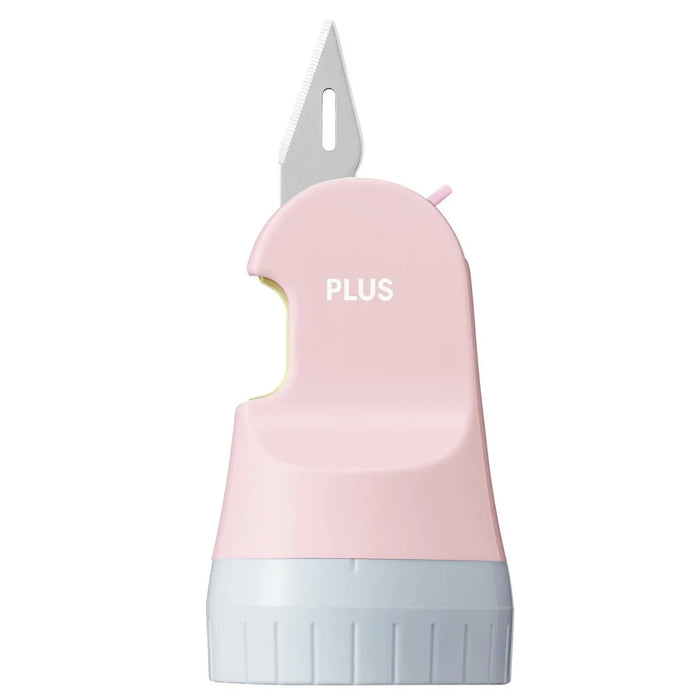 Plus Japan Information Protection Stamp Built-In Cardboard Cutter Roller Keshipon Box Opener Pale Pink 40-977 Is-580Cm Disposable