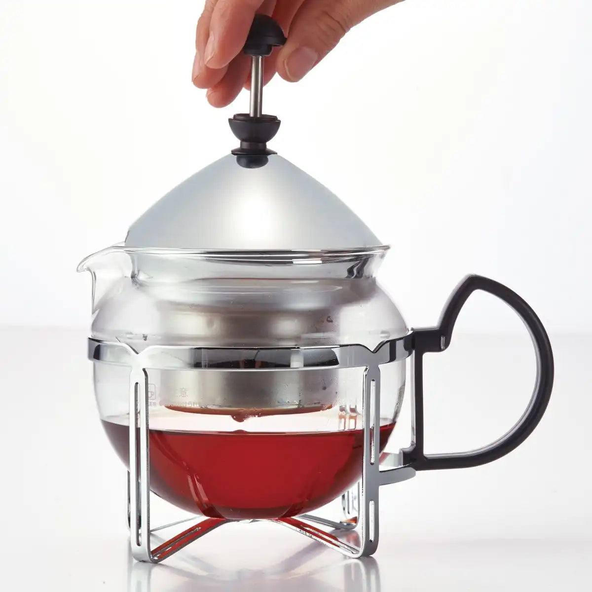 Hario Tea King Silver Chan-2Sv Japan Set For 2 People
