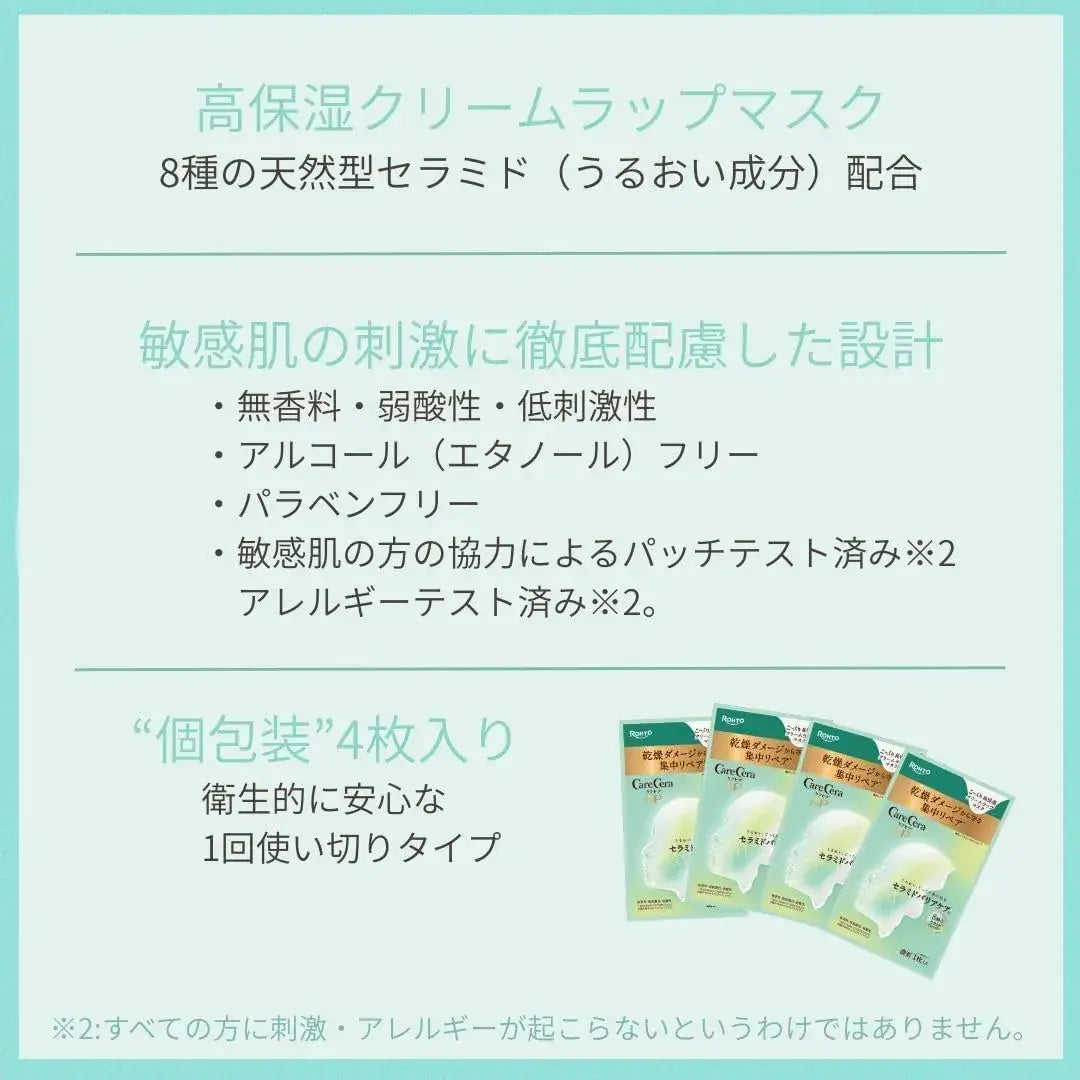CareCera AP Moisturizing Cream Wrap Mask for Deep Hydration