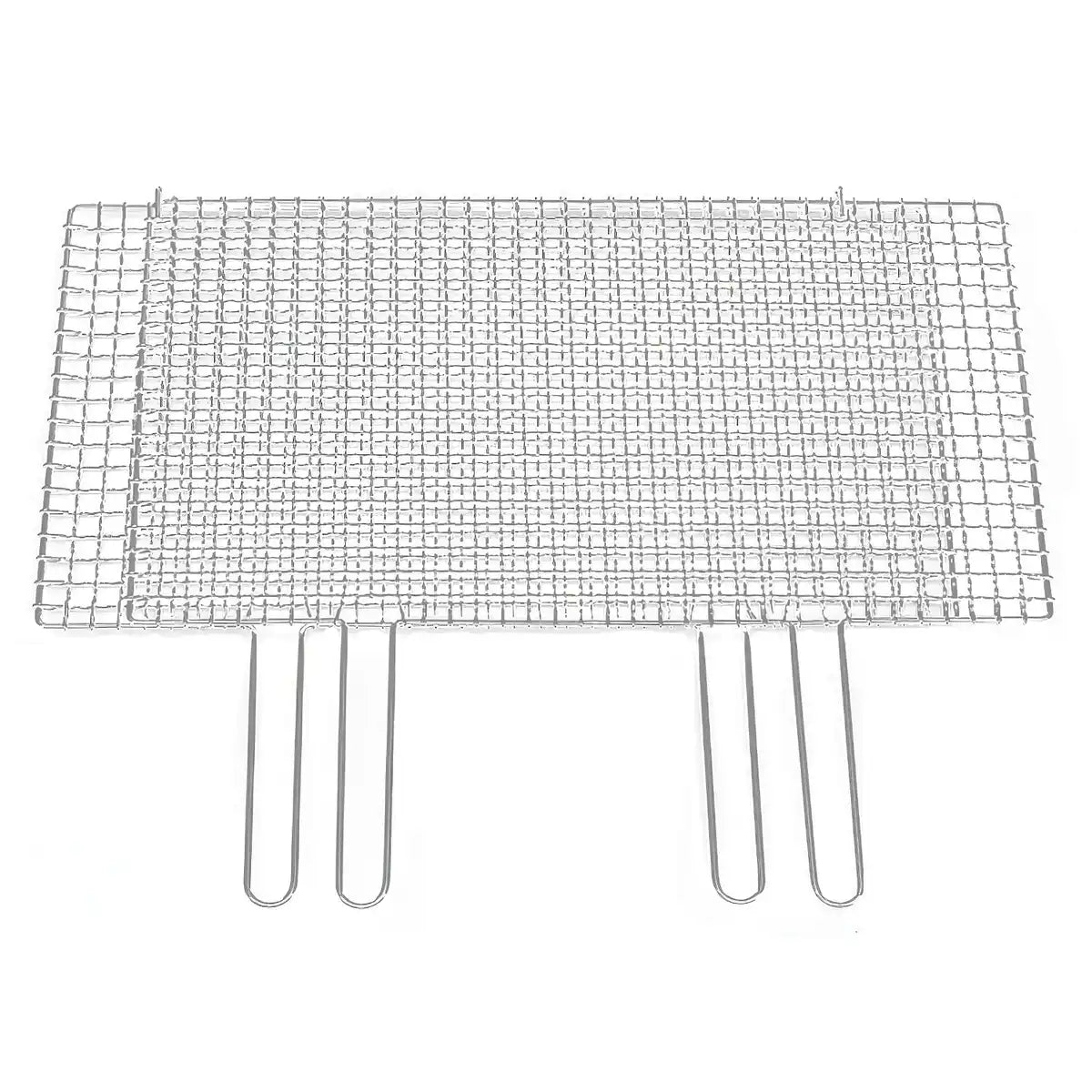 Ebm Stainless Steel Barbecue Grill Mesh Double Handle Sandwiched Type