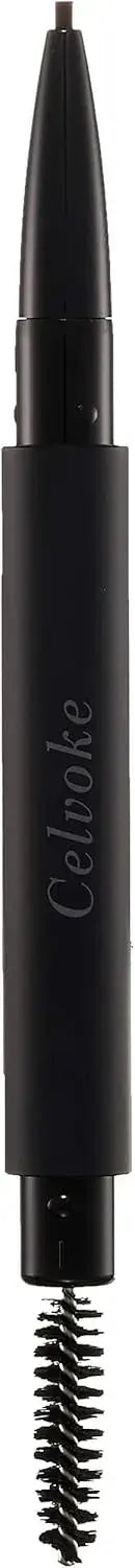 Celvoke Indicate Extra Fine Eyebrow Pencil with Built-in Brush - 01 Brown - 4571469498074