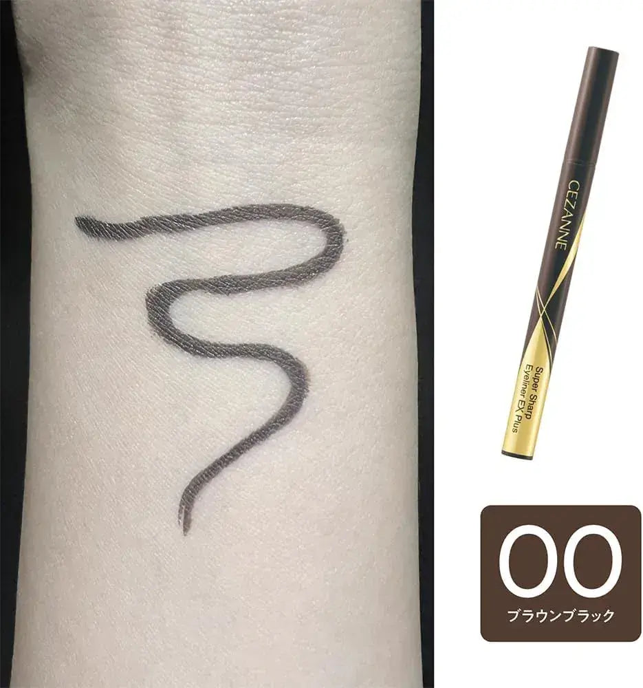 Cezanne Extra Fine Eyeliner EX Plus Ultra Fine Bold Color Eyeliner