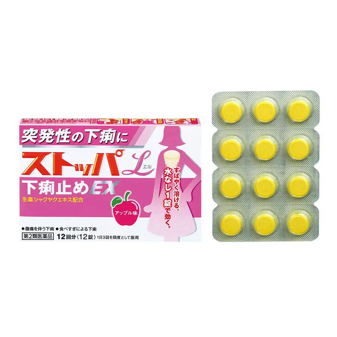 Stopper Japan 2Nd-Class Otc Drug Stopperel Antidiarrheal Ex 12 Tablets