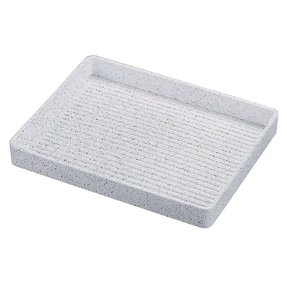 Fukui Craft Rectangular Meat Plate 22cm - Silver