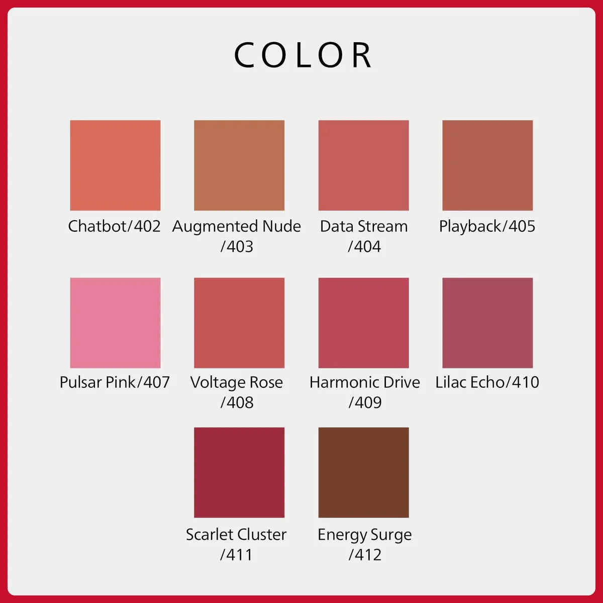Shiseido Techno Satin Gel Lipstick 402 Chatbot 3.3G Moisturizing
