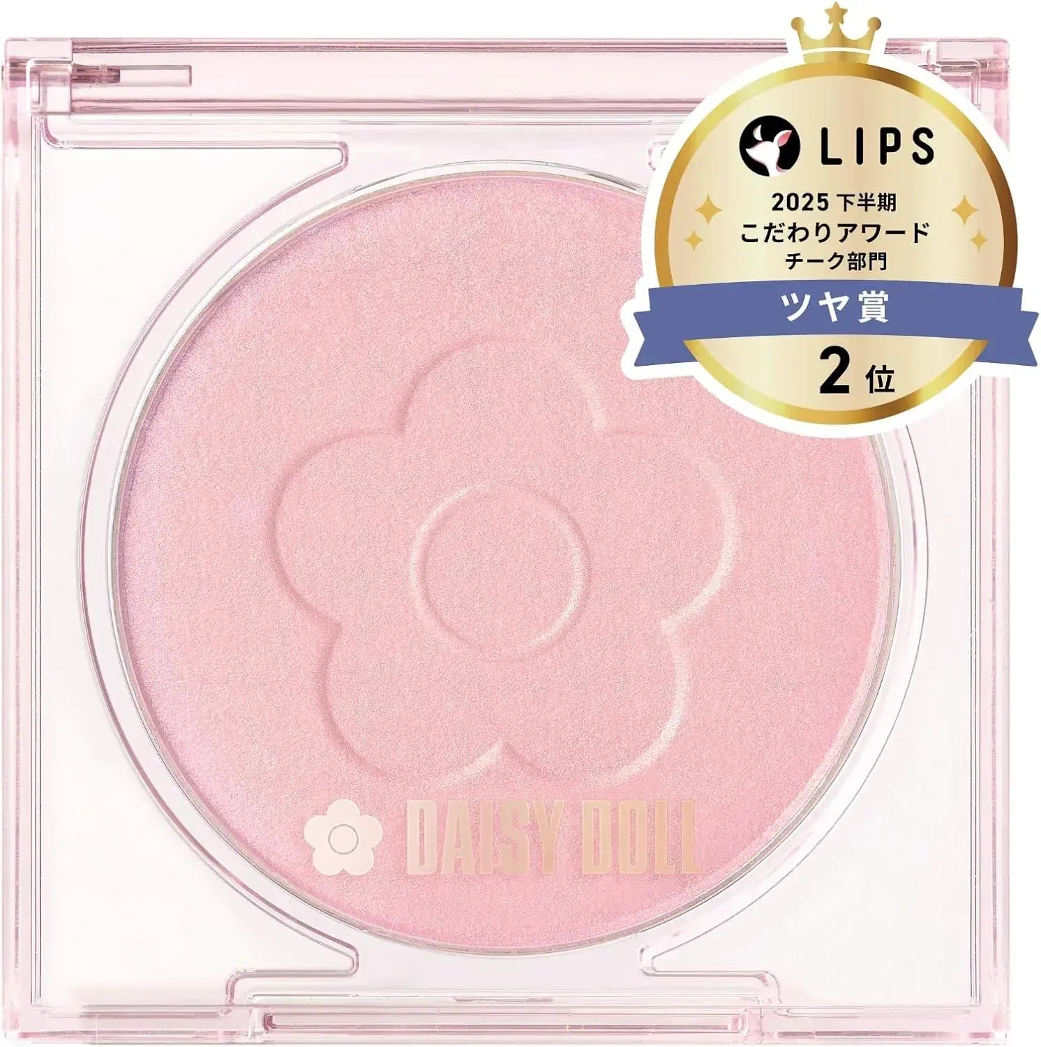 Daisy Doll Powder Blush Moisturizing High Adhesion Makeup - 04 Adkena Rose 7g - 4901416183133