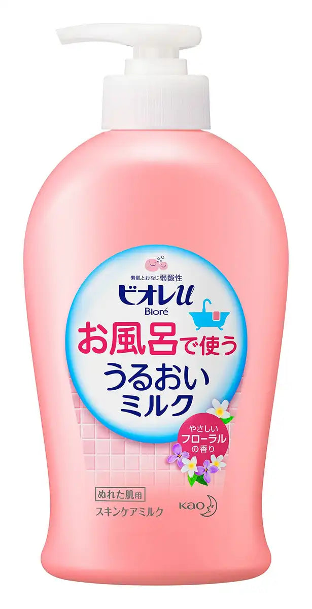 Biore U Moisturizing Milk Floral Bathing 300Ml Japan (1)