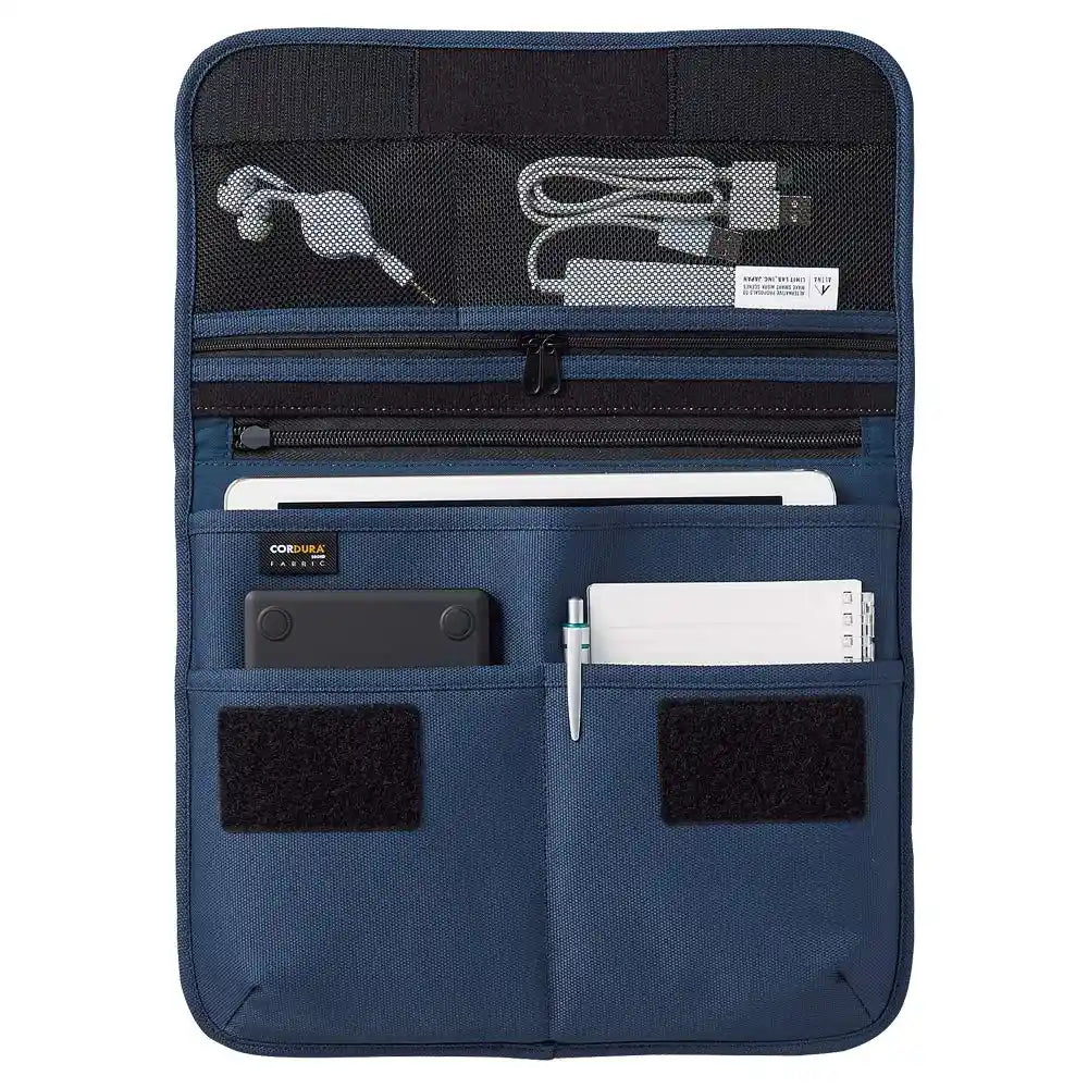 Lihit Lab Cordura Flat Pouch M Navy Japan A7767-11
