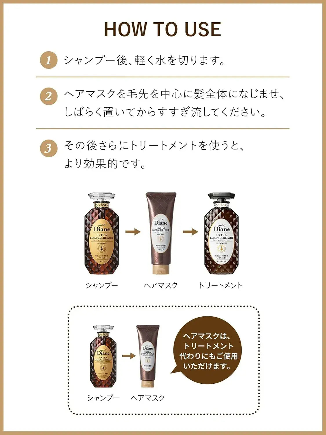 Diane Hair Mask Damage Repair Floral Berry Scent